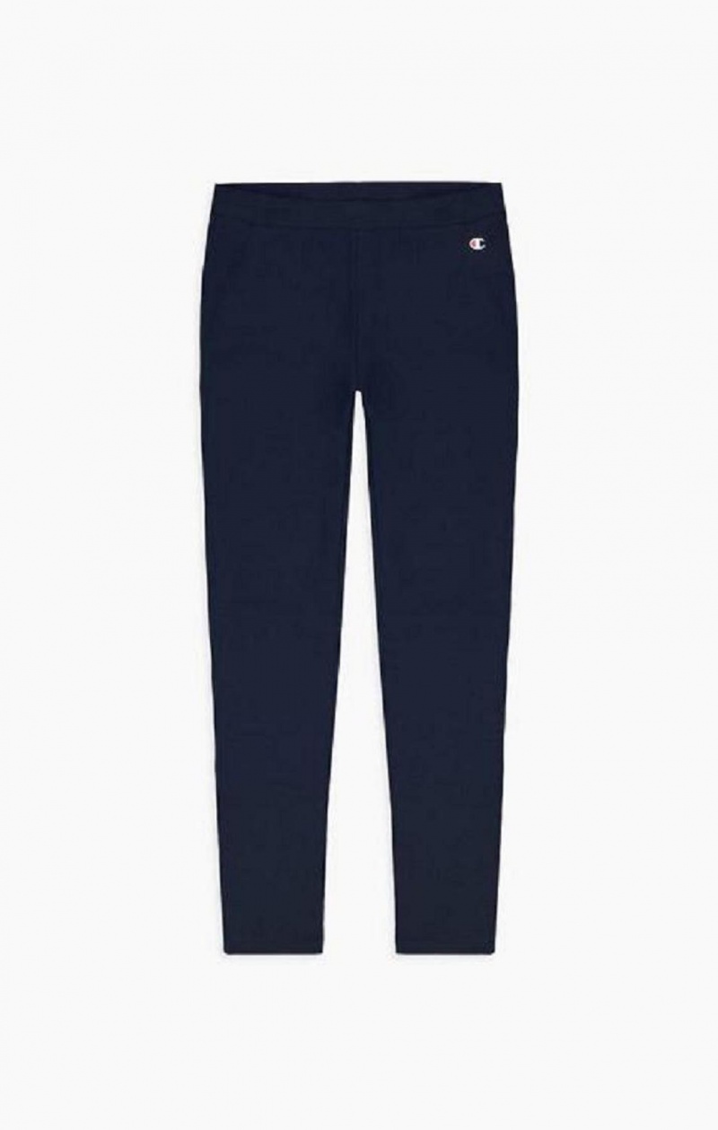 Champion Stretch Pamut Terry Leggings Női Jogger Nadrág Sötétkék | 8391-QEOIS