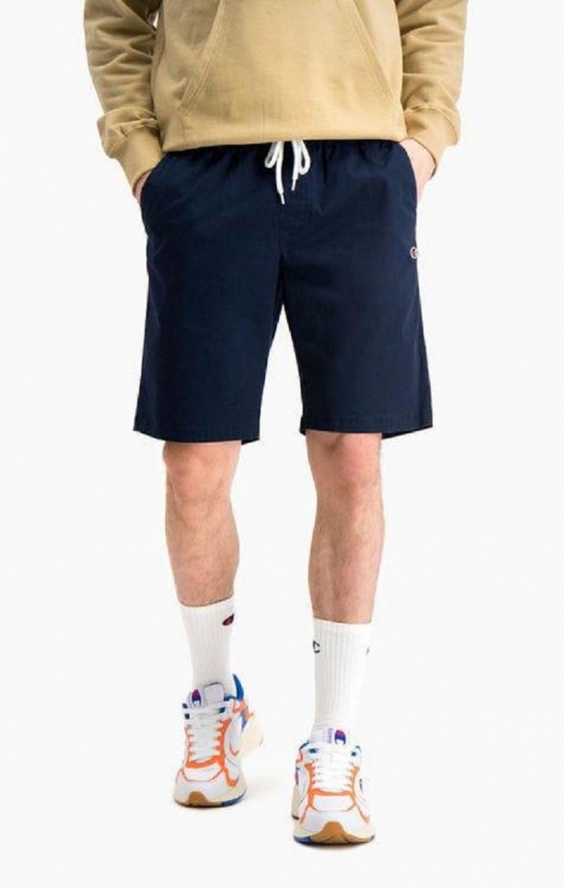 Champion Stretch Pamut Twill Bermuda Shorts Férfi Rövidnadrág Sötétkék | 1536-PLOJN