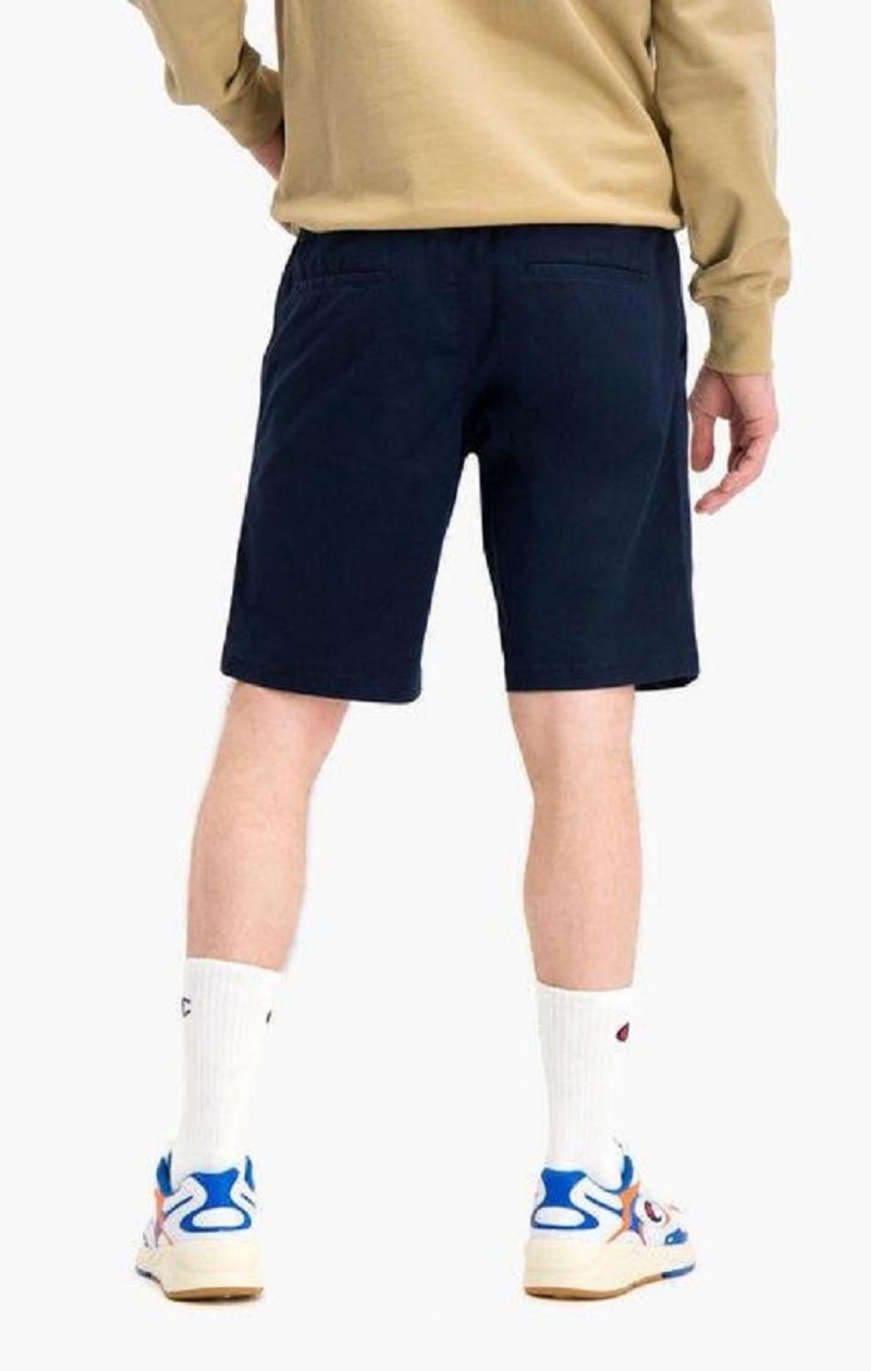 Champion Stretch Pamut Twill Bermuda Shorts Férfi Rövidnadrág Sötétkék | 1536-PLOJN