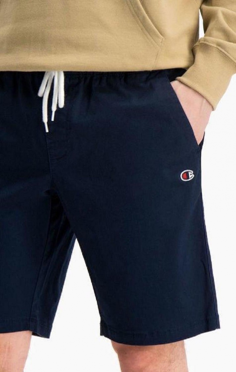 Champion Stretch Pamut Twill Bermuda Shorts Férfi Rövidnadrág Sötétkék | 1536-PLOJN