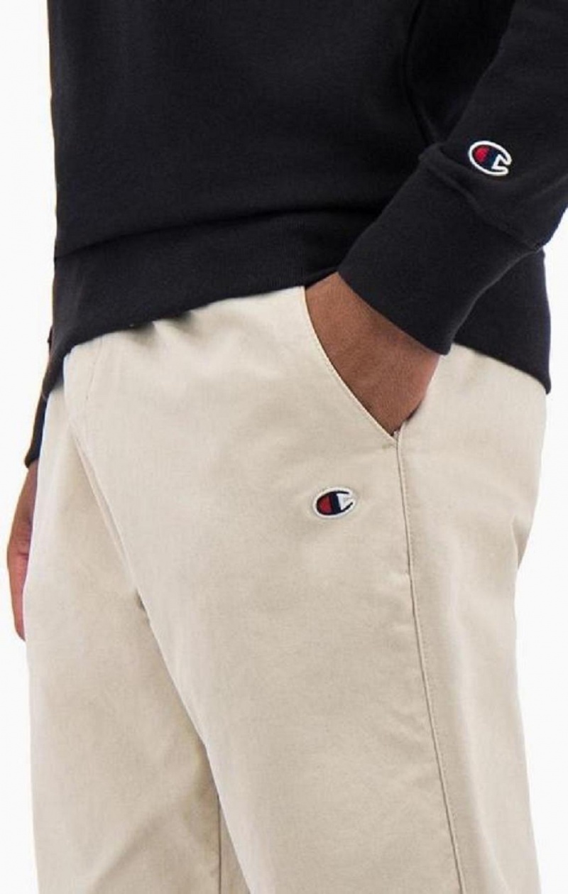 Champion Stretch Pamut Twill Cuffed Trousers Férfi Jogger Nadrág Barna | 4268-CGNTB