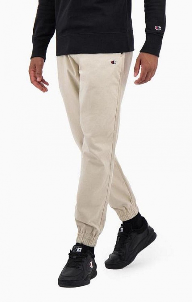 Champion Stretch Pamut Twill Cuffed Trousers Férfi Jogger Nadrág Barna | 4268-CGNTB