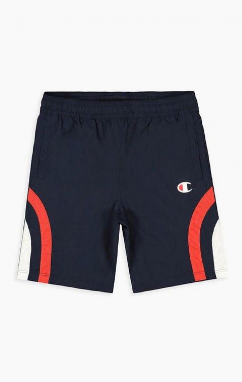 Champion Stripe Detail Pálya Shorts Férfi Rövidnadrág Sötéttürkiz | 8149-ORZGL