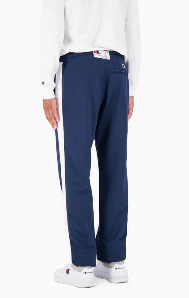 Champion Stripe Leg Basketball Pálya Pants Férfi Jogger Nadrág Kék | 0384-KNXMV