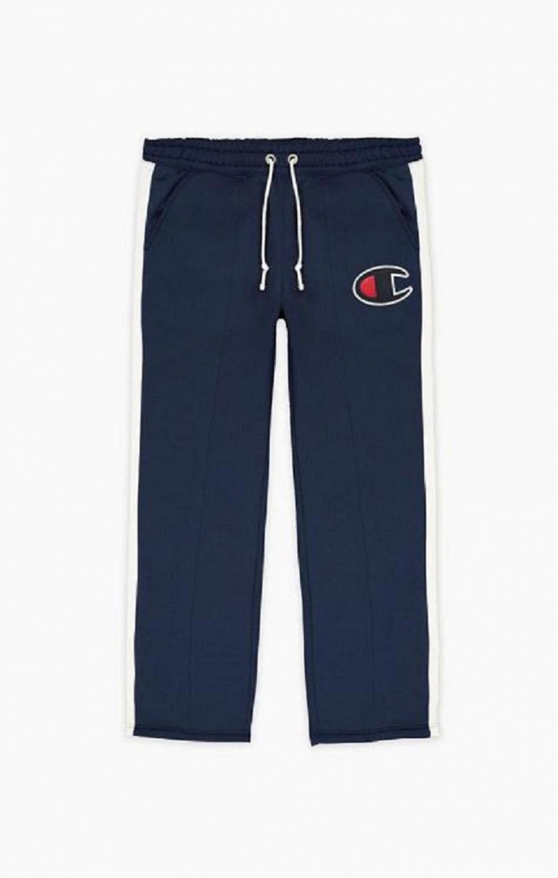 Champion Stripe Leg Basketball Pálya Pants Férfi Jogger Nadrág Kék | 0384-KNXMV