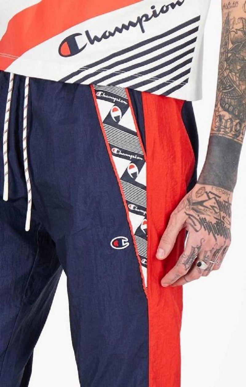 Champion Stripe Logo Tape Insert Cigarette Pants Női Jogger Nadrág Sötéttürkiz | 1203-MIPLJ