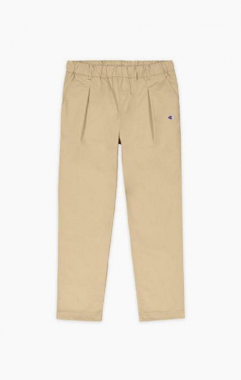 Champion Tapered Woven Trousers Férfi Jogger Nadrág Világos Barna | 6423-MRTVQ