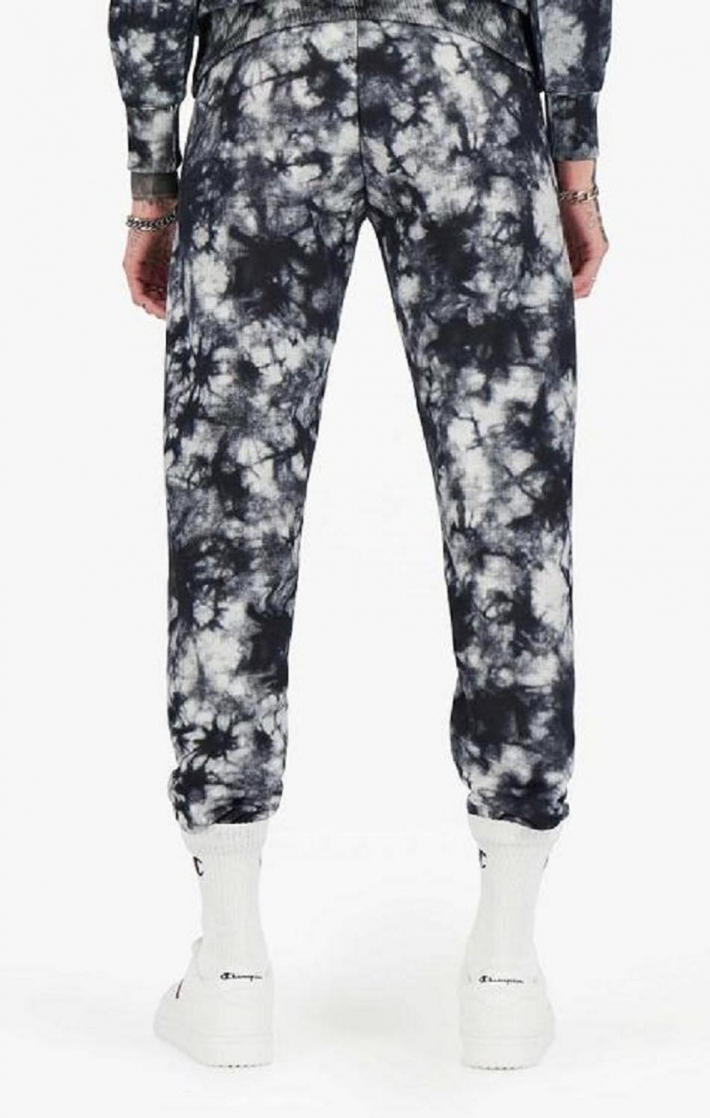 Champion Tie Dye Digitális Print Joggers Női Jogger Nadrág Fekete Fehér | 9402-GJEHC