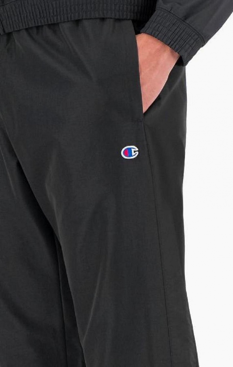 Champion Tonal Panel Tracksuit Trousers Férfi Melegítő Fekete | 6349-AVWBM