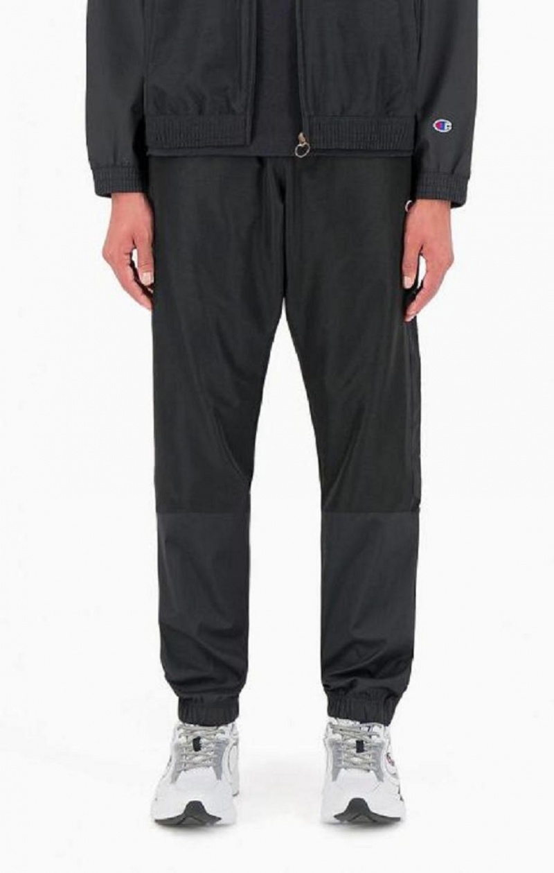 Champion Tonal Panel Tracksuit Trousers Férfi Melegítő Fekete | 6349-AVWBM