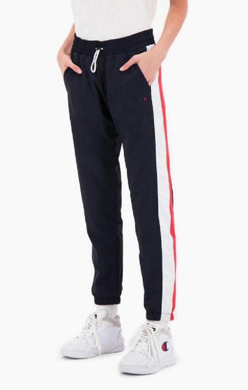 Champion Two Tone Stripe Seam Pálya Pants Női Jogger Nadrág Sötéttürkiz | 3205-ROJWI