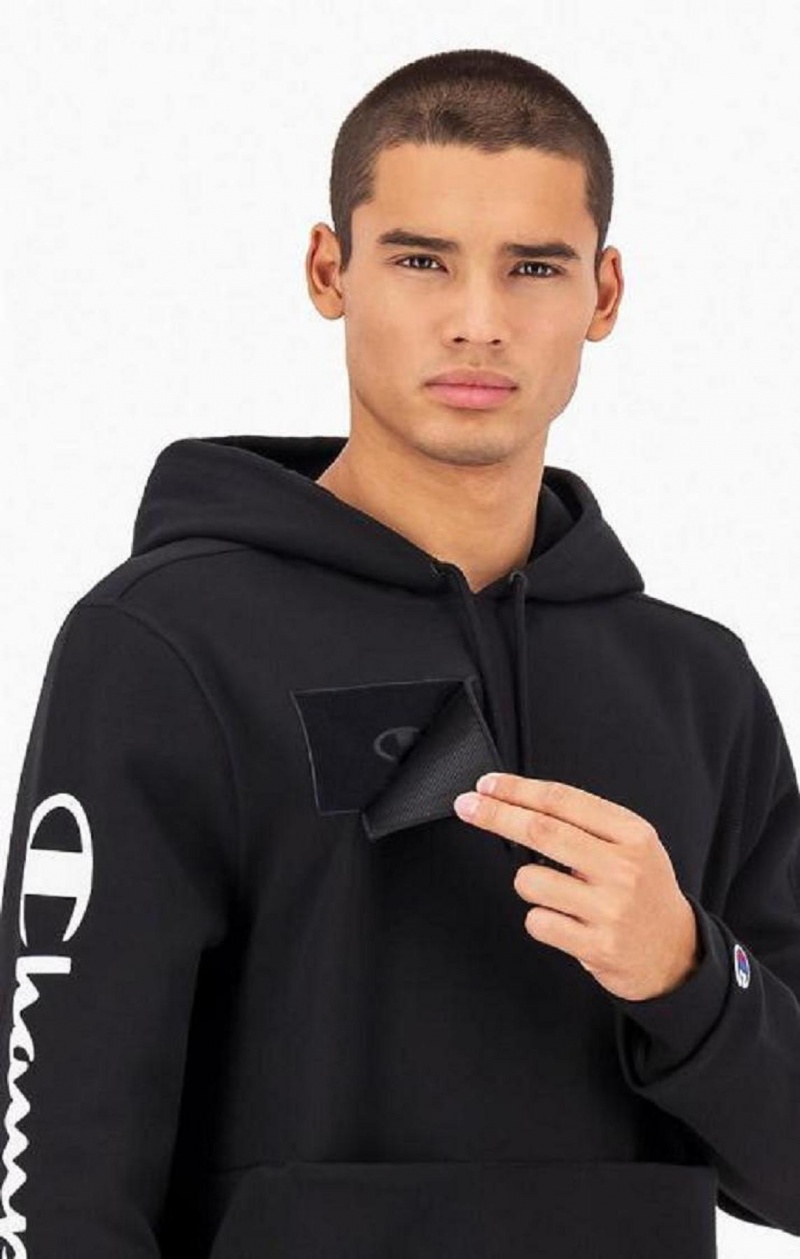 Champion Ultimate Gaming Hoodie Férfi Kapucnis Pulóver Fekete | 3275-CQSWM