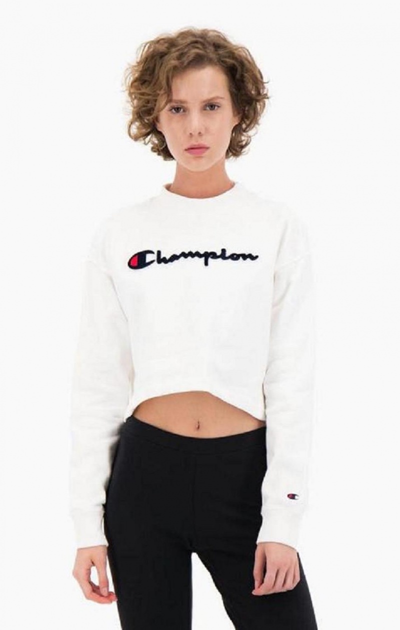 Champion Velvet Script Logo High Neck Sweatshirt Női Pulóverek Rózsaszín | 8937-DWOQR