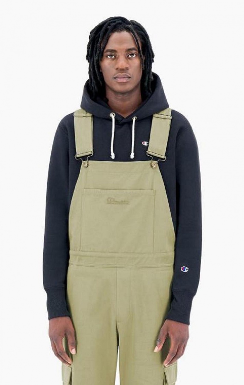 Champion Woven Utility Dungarees Pants Férfi Jogger Nadrág Bézs | 3287-GXQFB