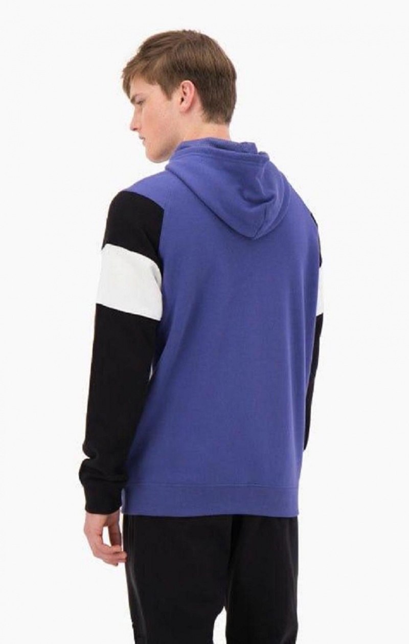 Champion Zip-Up Colour Block Pamut Terry Csuklyás Jacket Férfi Kapucnis Pulóver Levendula | 9548-OBDEY