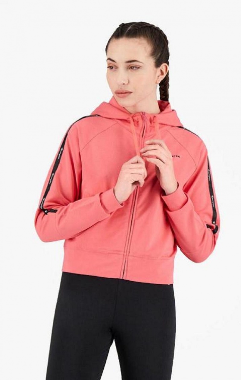 Champion Zip-Up Hoodie + Leggings Tracksuit Női Kapucnis Pulóver Rózsaszín | 5842-JHTOM