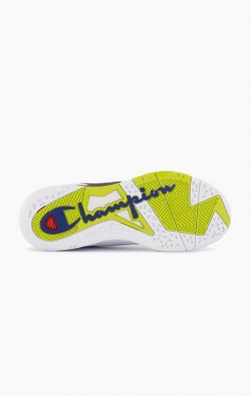 Champion Zone 93 Mid-Cut Trainers Férfi Edzőcipő Fehér | 4836-JZHKS