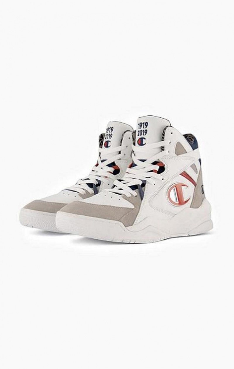 Champion Zone High Top - Century Edition Trainers Férfi Edzőcipő Fehér | 9473-PSROF