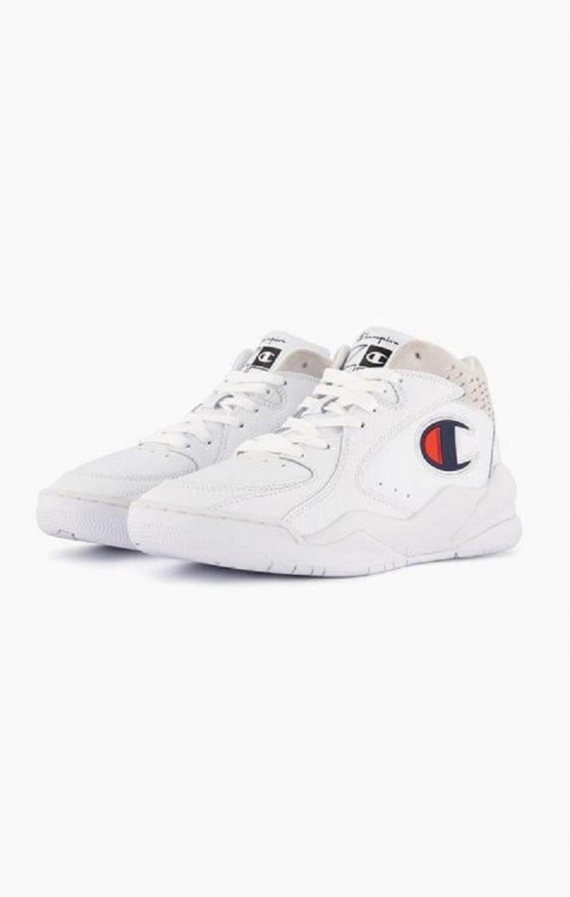 Champion Zone Mid Trainers Női Edzőcipő Fehér | 6489-ZTHGL