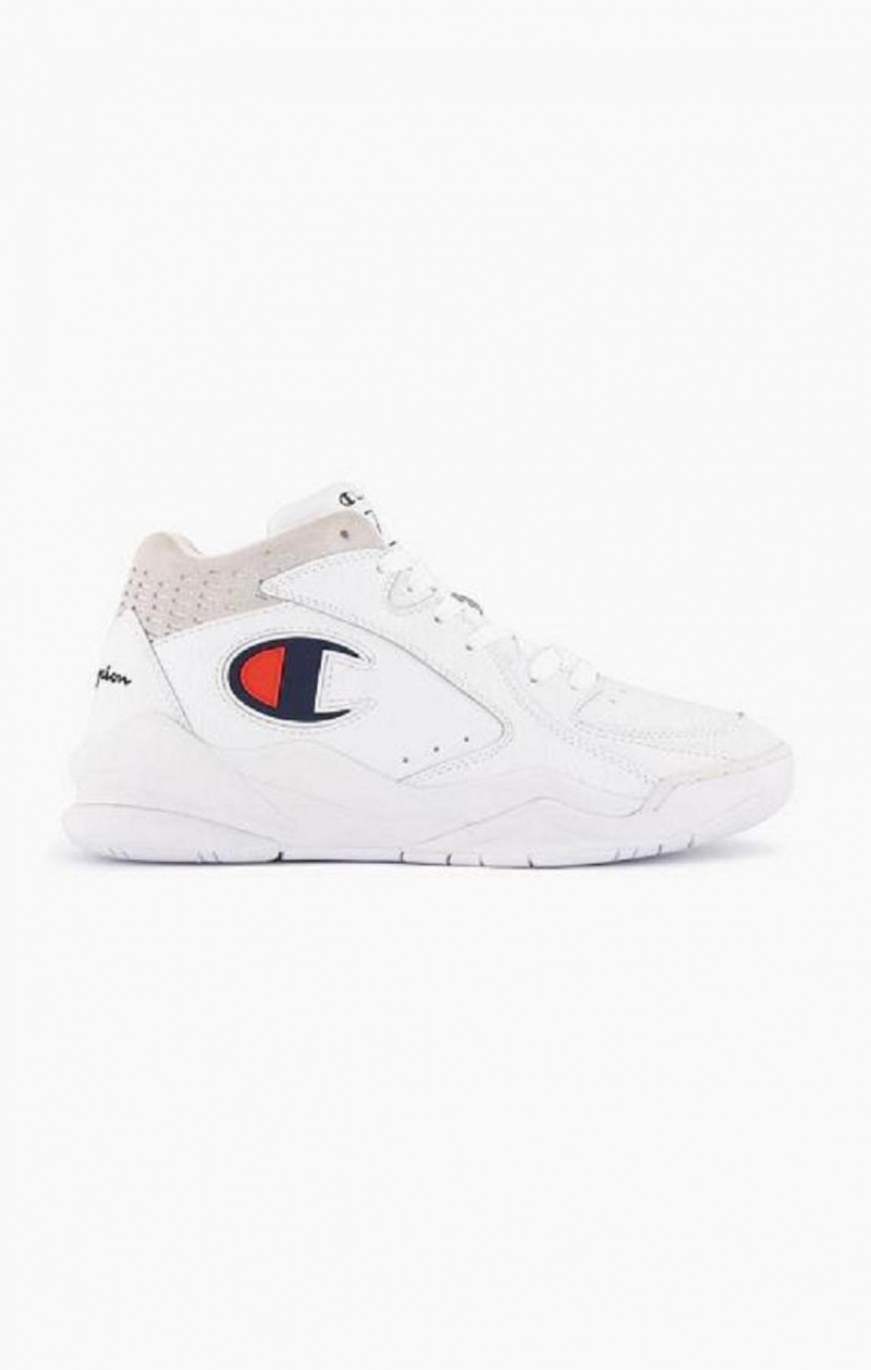 Champion Zone Mid Trainers Női Edzőcipő Fehér | 6489-ZTHGL